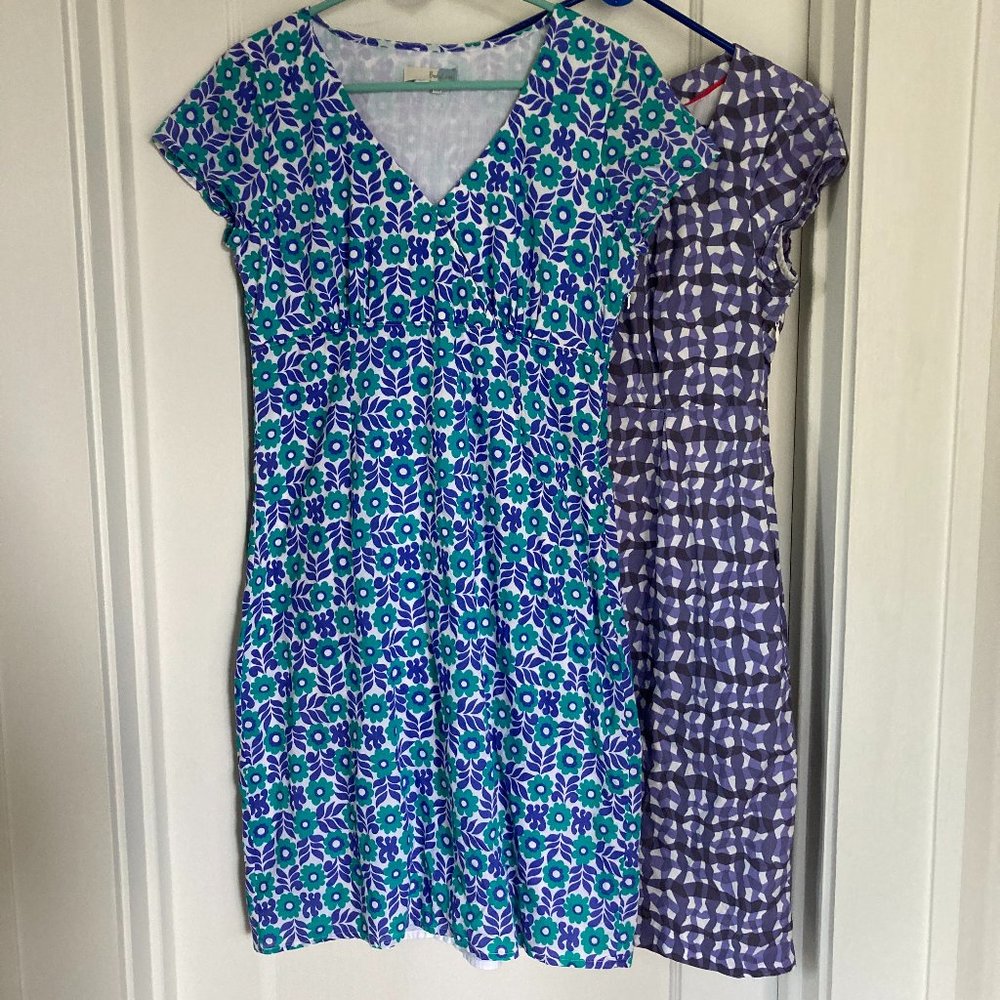 Bundle of two Boden summer cotton dresses size 8